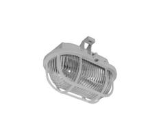 Lauko lubinis šviestuvas OVAL 1xE27/60W/230V IP44 pilka