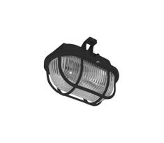Lauko lubinis šviestuvas OVAL 1xE27/60W/230V IP44 juoda