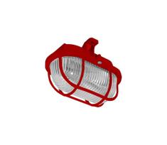 Lauko lubinis šviestuvas OVAL 1xE27/60W/230V IP44 raudona