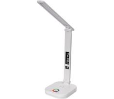 LED RGBW Pritemdoma lempa su belaidžiu įkrovimu, ekranu, USB prievadas 6W/5V 3000-6500K balta