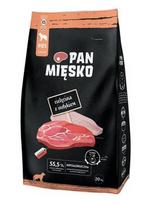 PAN MIĘSKO Veal with turkey XS - sausas maistas šunims - 20kg