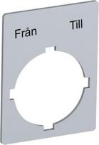 Rectangular legend plate 29,6x39 mm aluminum for 2-position selector switch SK615550-70 | 7320500557471