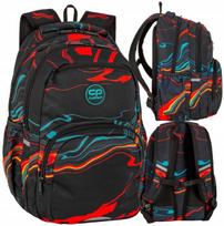 Mokyklinė kuprinė „Coolpack Pick Amber Black Red and Blue Lines“ (23L)