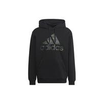 adidas Essentials Camo Print French Terry Hoodie Black Men Streetwear HL6933 S