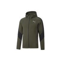 PUMA Logo Print Zip-Up Hooded Jacket Men Outerwear Green 672386-70 XXL