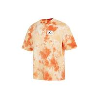 Jordan American Retro Dopamine Wash Tie-Dye Logo Print Casual Round Neck Short Sleeve Drop Shoulder T-Shirt Men Tops Orange DX9584-112 L beige