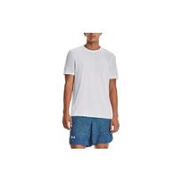 Under Armour Solid Color Casual Sports Round Neck Pullover T-Shirt Men Tops White 1375692-100 L
