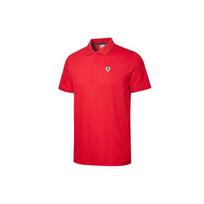 Puma Ferrari Racing Series Laisvalaikio Sportinis Kvėpuojantis Trumpomis Rankovėmis Polo Marškinėliai Vyriški Viršutiniai Drabužiai Raudoni 596124-02 S