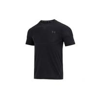 Under Armour Rush Treniruočių Sporto Fitneso Bėgimo Greitai Džiūstanti Apvali Kaklo Megztinis Trumpomis Rankovėmis Marškinėliai Vyriški Viršutiniai Drabužiai Juodi 1376781-001 L
