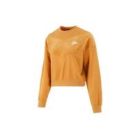 Nike Heritage Crew Velour Sweatshirt Women Tops Orange CZ1877-712 XL
