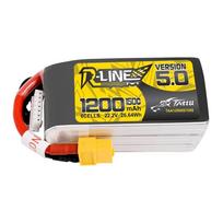Akumuliatorius Tattu R-Line 5.0 1200mAh 22.2V 6S 150C LiPo – XT60