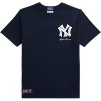 Polo Ralph Lauren Yankees marškinėliai apvalia kaklo iškirpte trumpomis rankovėmis vaikiški marškinėliai 323968101-001 XL