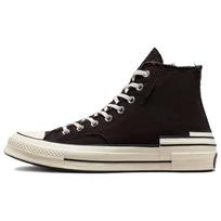 Converse Chuck 70 Aukšti Sneakeriai Su Paslėptu Kulnu Krašto Švytėjimas - Aksominiai Rudos Spalvos Unisex Sneakeriai Engine-Smoke A03239C 37.5