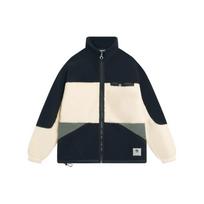 Li-Ning Badfive Fleece-Lined Thermal Lock Warm Sports Jacket Men Jacket White AFDSA71-3 L