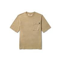 Timberland UV Protection Moisture-Wicking T-Shirt Men Tops Licorice-Yellow A641C-DH4 L beige