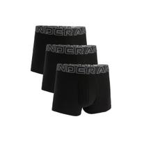 Under Armour Waist Logo Printed Boxer Briefs 3-Pack Men Underwear Black 1387427-001 M