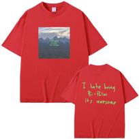 Rapper Kanye West Vultures I Hate Beiug Bi Polar Its Awesome Album Graphic T-shirt Men Women Hip Hop Oversized Crewneck T Shirts S