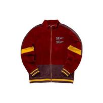 PUMA spalvotas dryžuotas stovima apykaklės užtrauktuku retro striukė vyriškos striukės Raudona 534777-01 XS
