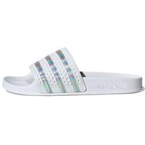 Adidas Adilette Slide Baltos ir iridizuojančios moteriškos sportbačiai Crystal-White Cloud-White FV0041 38 white
