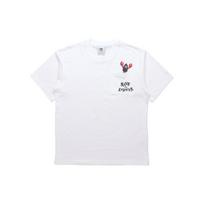 Adidas Originals Artist Tee SS vyriški marškinėliai su omarų spauda ir kišenėmis trumpomis rankovėmis, balti HA4688 M