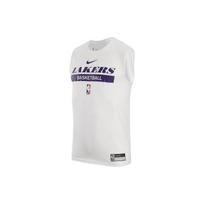 Nike Los Andželo „Lakers“ raštu spausdinti marškinėliai be rankovių vyriški viršutiniai drabužiai, balti DR6771-100 M gray