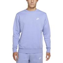 Nike Sportswear Club Džemperis Su Logotipo Spaudiniu Vyriškas Džemperis Šviesiai Violetinis BV2663-569 L gray