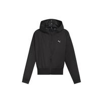 Puma Train Favorite Jacket Solid Color Front Logo Embroidery Hooded Long Sleeve Women jackets Black 525692-01 XS