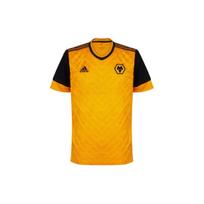 Adidas Wolverhampton Wanderers FC Pagrindiniai marškinėliai trumpomis rankovėmis V formos iškirpte 20/21 sezono Vyriški sportiniai marškinėliai Juodi Geltoni FJ4503 S