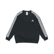 adidas Essentials Fleece 3-juostelių džemperis juodas/baltas vyriškas gatvės stiliaus GK9106 S