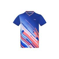 Li-Ning Ping Pong Series Casual Sports Quick-Dry Short Sleeve T-Shirt Men Tops Dream-Blue AAYS017-3 M blue