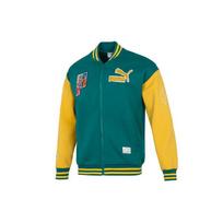 Puma Retro Spalvų Bloko Bomber Striukė Vyriškos Striukės Žalia 537011-90 L