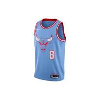 Nike NBA City Edition Jersey, SW Fan Version, 2019-2020 Season, Chicago Bulls, Zach LaVine No. 8 Men Jersey Valor-Blue AV4628-449 L