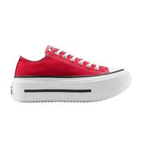 Converse Chuck Taylor All Star Lift Dvigubo Pakilimo Platformos Žemi Raudoni Unisex Sportbačiai Juodi Balti A16515C 39.5