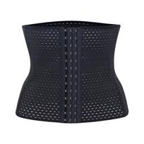 Zhanrun Women's Postpartum Waist Trainer: 2566 Hollow-out Abdominal Belt (3 rows, 13 hooks) XS juoda