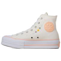 Converse Chuck Taylor All Star Lift Platform Aukštakulniai Sportbačiai Moteriški Gėlėta Siuvinėta Kreminė Egreto Skaistalai-Koralas A03516C 35
