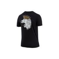 Nike Dri-Fit Lebron Hand-Drawn Crown Animal Print Basketball Short Sleeve T-Shirt Men tops Black DR1292-011 M