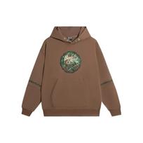 Li-Ning Anti Series Hoodie With Solid Pattern Print Long Sleeve Unisex Tops Brown AWDS643-2 S