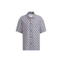 Adidas Neo Pattern Full Print Sport Casual Short Sleeve Shirt Men Tops Grey IB5858 M