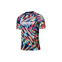 Nike Dri-FIT futbolo klubo siuvinėtas logotipas Greitai džiūstantis marškinėliai su apvalia kaklo iškirpte Vyriški viršutiniai drabužiai Barselona CW7750-492 L