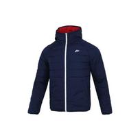 Nike Therma-Fit Legacy Waterproof Reversible Warm Hooded Cotton Jacket Men Outerwear Red Blue DH2784-687 XL black