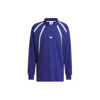 Adidas Originals regbio ilgomis rankovėmis Polo marškinėliai Unisex Tops Mėlynos spalvos IR6378 XL
