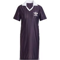 Adidas Originals Adicolor Dryžuota Suknelė Retro Sportinis Dryžuotas Dizainas Madinga Trumpomis Rankovėmis Suknelė Moteriškos Suknelės Violetinė IZ3199 M
