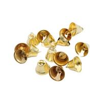 Auksinis metalinis varpelis, 2,6 cm., 10 vnt