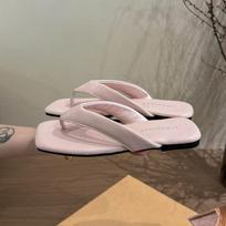 Summer Fashion Flats Flip Flop Concise Soft Sole Clip Toe Women Slippers Ladies Outdoor Beach Slides 35 violetinė