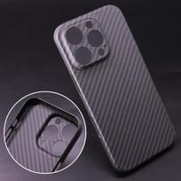 Carbon Fiber Case For iPhone 16 14 Pro 15Pro Max Fine Hole Camera Protection Aramid Fiber Ultra-Thin Cover For 14Pro juoda