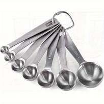 Measuring Spoons: 18 8 Stainl Steel Measuring Spoons Set of 7pcs: 1 8 TSP 1 4 TSP 1 2 TSP 3 4 TSP 1 TSP 1 2 tbsp 1 tbsp Dry and Liquid Ingredients