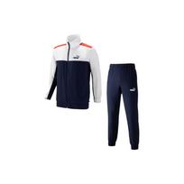 Puma FW22 Color Block Classic Sports Zip Jacket And Straight Leg Pants Set Men Jacket, Pants Blue 849541-06 XXL white