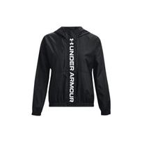 Under Armour Vienspalvis Spausdinta Raidė Užtraukiamas Džemperis Su Gobtuvu Vintažinis Švarkas Moteriški Švarkai Juodas 1369845-001 S