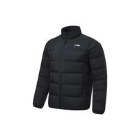 Li-Ning Off-Season Solid Color Stand Collar Slim Fit Short Down Jacket Men Jacket AYMT101-1 M