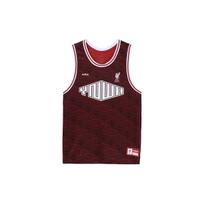 Nike „LeBron X Liverpool FC“ raidžių logotipo spausdinimas be rankovių krepšinio liemenių vyriškos palaidinės raudonos DV9519-652 M